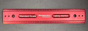 Woodpeckers 12" Center/Standard Scale - Precision Woodworking Ruler - Aluminum