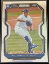 Victor Gonzalez 2021 Panini Prizm Silver Prizm Rookie #17 Los Angeles Dodgers