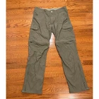 Kuhl Renegade Convertible Stealth Pants Mens 34x32 Olive Green Hiking *STAINS