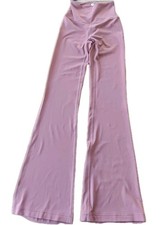 Lululemon Groove Super High Rise Flared Pants size 2 Stretch Beige 33" Inseam 