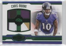 2016 Panini Plates & Patches Rookie Quad Jerseys Green 9/10 Chris Moore 9a7