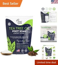 Organic Tea Tree Oil Foot Soak - 16 oz Natural Blend for Sore Feet  Calluses
