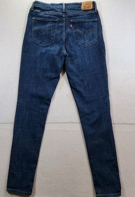 Levi's Women's 721 High Rise Skinny Leg Stretch Denim Jeans 31x32 Dark Wash