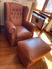 Poltrona Con Pouf Modello Frau