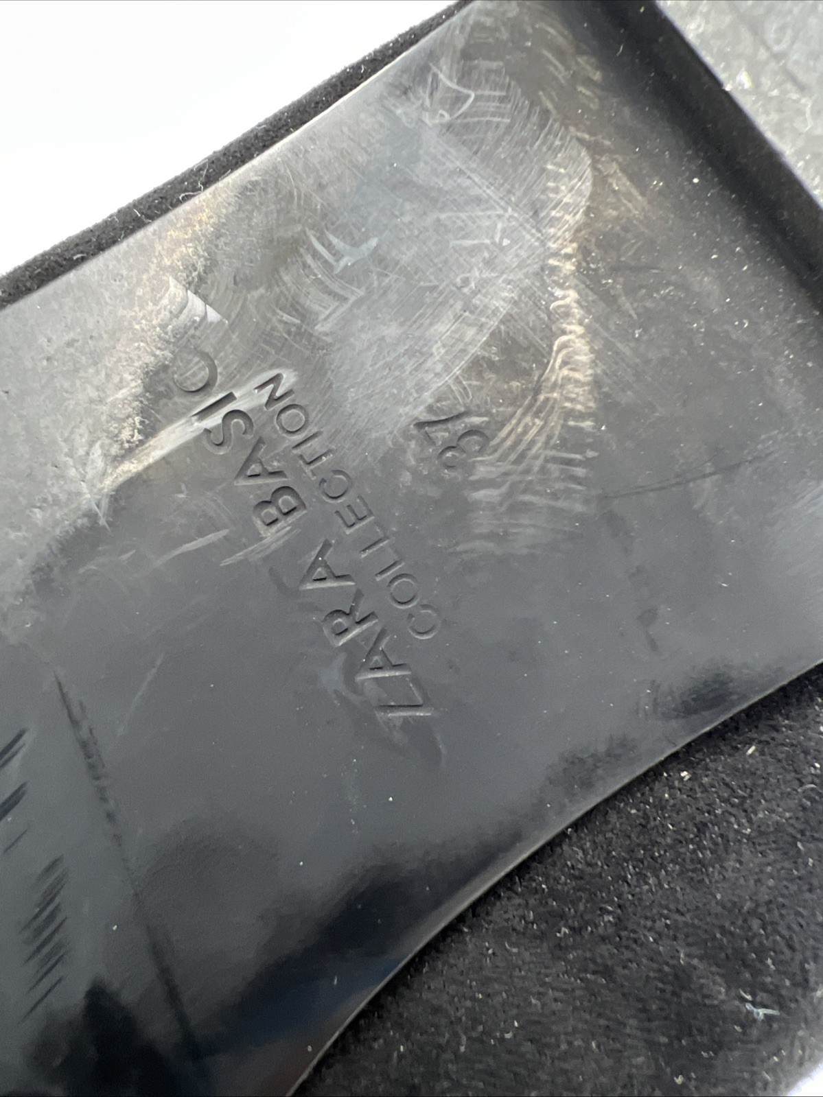 ZARA basic collection Woman’s Black Strap Flat Sl… - image 4