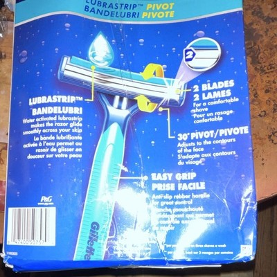 Gillette Sensor2 Men's Disposable Razors 2-Blade Pivot Head Non-Slip Grip 51