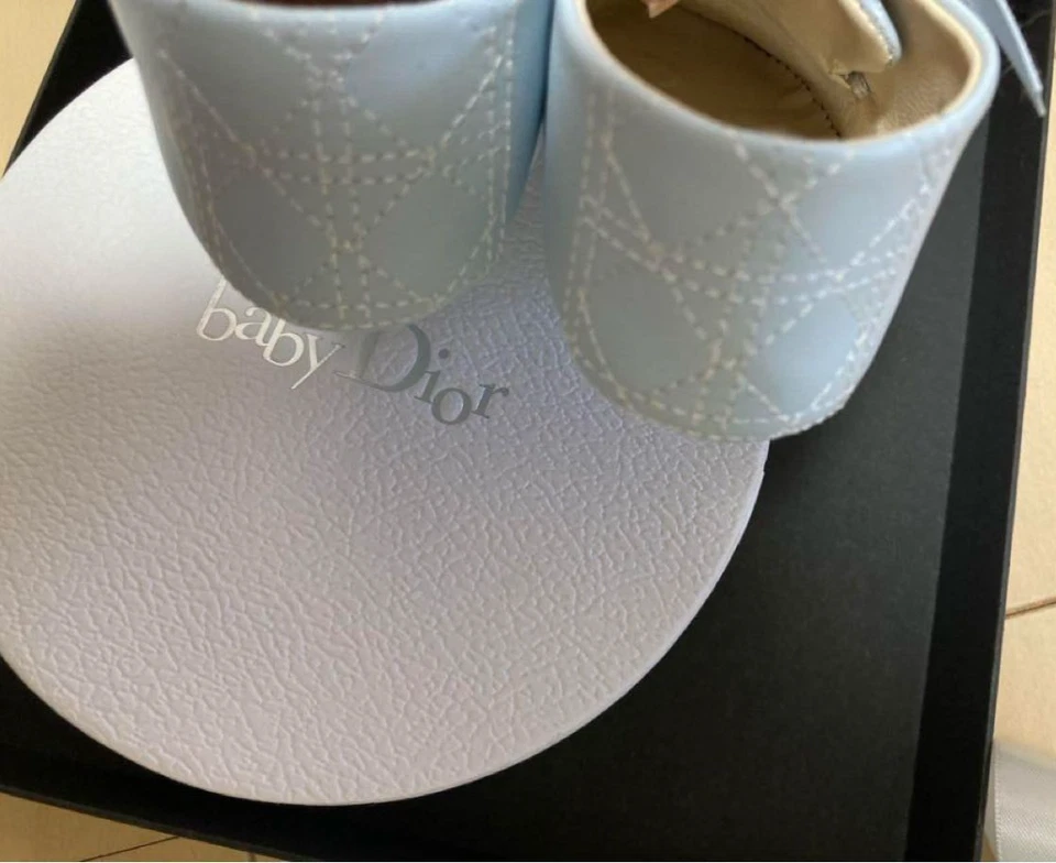 Zapatos de bebé Dior Baby Dior azules sin caja N8 Foto 3 de 4