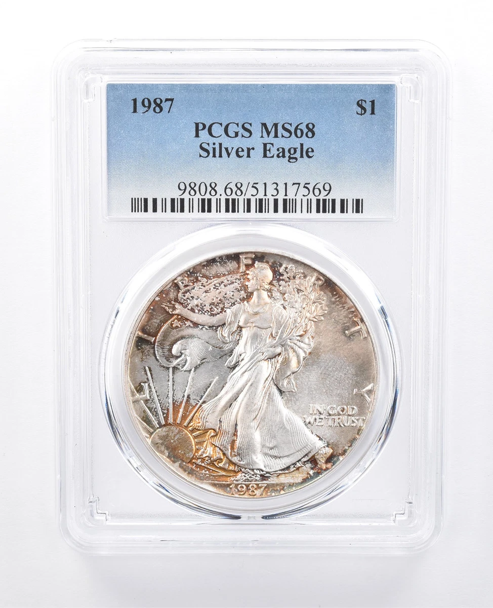 American Eagle MS 68 Graded 1987 Silver Bullion Coins for sale | eBay