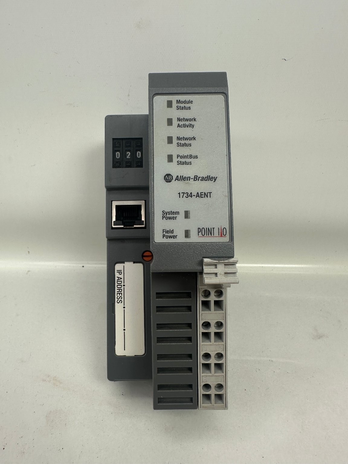 Allen-Bradley 1734-AENT Point I/O EtherNet/IP Adapter Module 1734-RTB