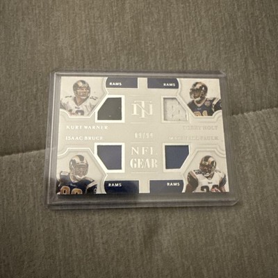 Panini 2020 National Treasures NFL Gear QM-SR Warner Holt Bruce Faulk /99