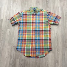 Vintage Polo Ralph Lauren Short Sleeve Button Shirt Men's Medium Classic Fit 90s