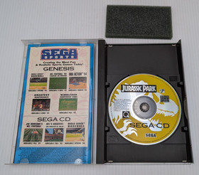 Jurassic Park Sega CD 1993 CIB Complete in Case w/ Manual and Registration Card