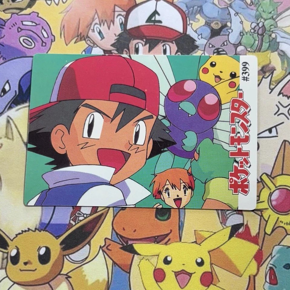 Pokemon Vintage Monstruos de Bolsillo Venta HOLO Prisma Pegatina 1999 Bandai Nintendo Foto 3 de 3