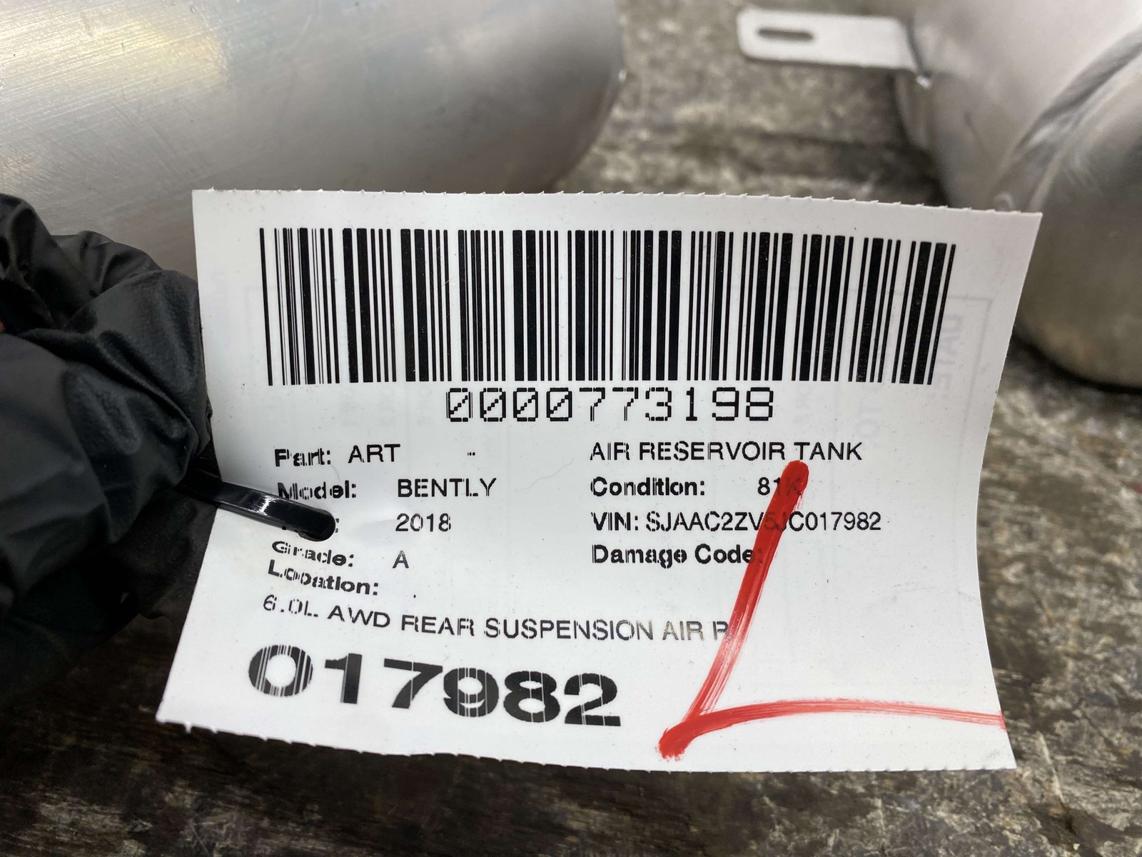 Bentley Bentayga 2015-2020 Rear Air springs Set