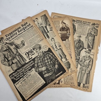 National Cloak Suit Co 1926 Catalog Section Men Boys Clothing 1920s Fashion