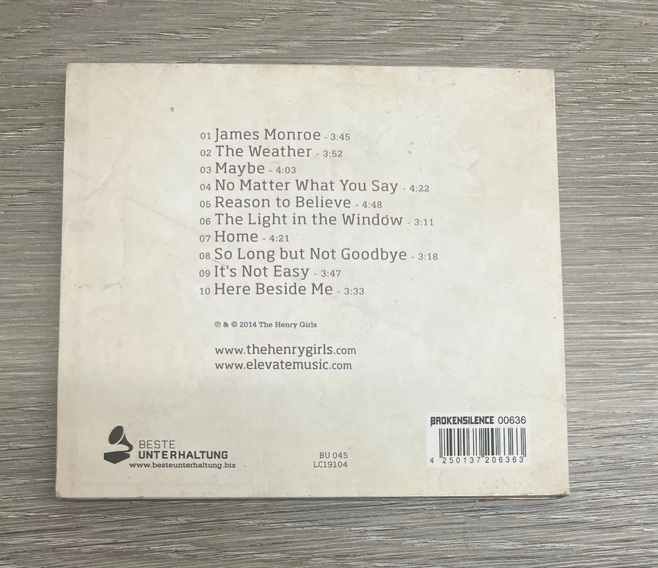 The Henry Girls Cd Louder Than Words Irish Traditional Folk Inishowen Donegal - Image 2 of 2