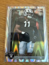 JEREMY CHINN 2025 Topps Chrome RayWave Refractor #184 Las Vegas Raiders