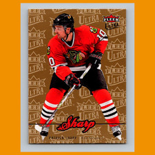 Patrick Sharp #158 2007-08 Ultra Gold Medallion Chicago Blackhawks Hockey Card