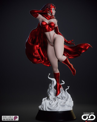 Scarlet Witch Version2 1/10 scale 3D resin figure model kit