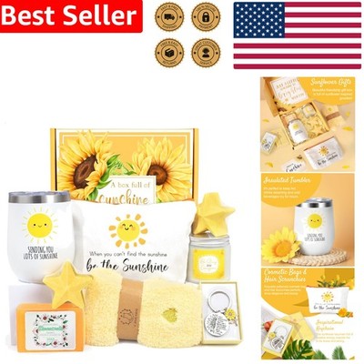 Women's Get Well Soon Gift Box 9pcs Care Package After Surgery Recovery Sunshine