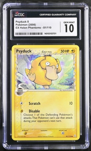 Psyduck δ graded CGC 10 for sale on eBay