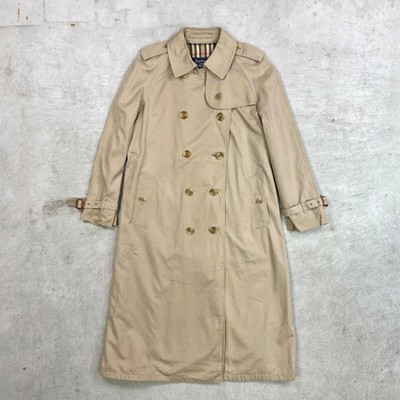 70s-80s British made BURBERRY PRORSUM Trench Coat equivalent to Womens L size