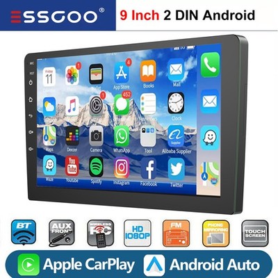 9'' 2 DIN Android 2+32G 14 Auto Car Stereo Carplay Radio GPS NAV Wifi Bluetooth