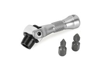 Titan 11331 1/4" Drive 90-Tooth Swivel Head Nano Ratcheting Bit Driver 2-1/4"