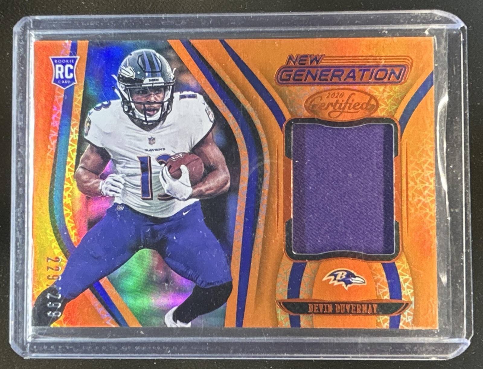 Devin Duvernay Panini Certified New Generation Jerseys #33 Orange Mirror