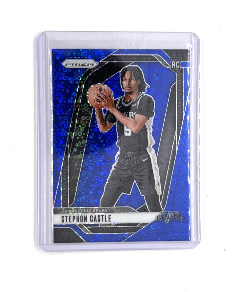 2024-25 Panini Prizm Fast Break Stephon Castle #234 Blue Disco Rookie RC 109/150