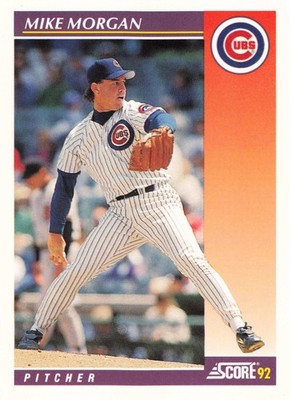 Mike Morgan 1992 Score Rookie & Traded #66T Chicago Cubs Baseball