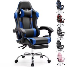 Ergonomic Racing Gaming Chair Adjustable PU Leather Office Computer Desk Chair