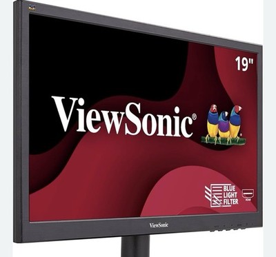 ViewSonic 19'' Monitor Black 16:9 Blue Light Filter HDMI Input