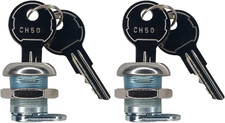  2 Pack Keyed Alike Truck Tool Box Locks with Keys - Replacement Pickup Toolbox