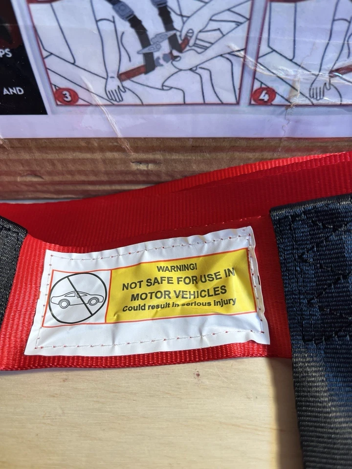 Arnés de seguridad para aviones para niños aprobado por la FAA sistema de cinturón de seguridad para niños ~ para 22-44 libras Foto 4 de 4