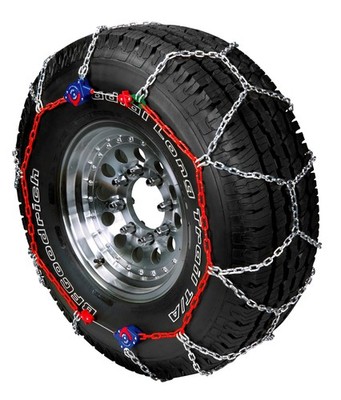 Auto-Trac Light Truck SUV Tire Traction Chains - Set of 2 for Better Grip