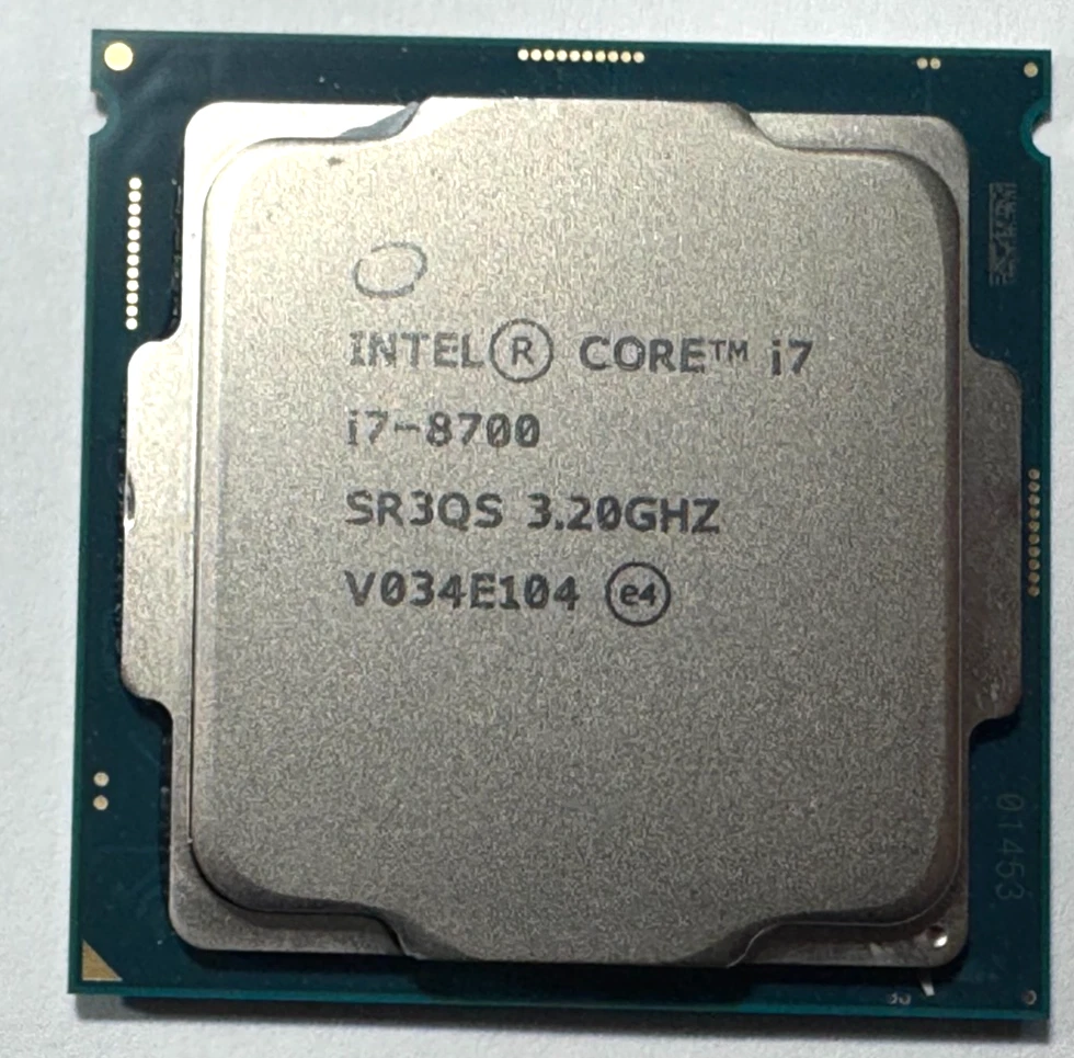 Intel Core i7-8700 Processor Model Computer Processors LGA 1151
