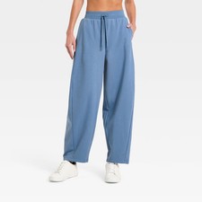All In Motion Women's Active Comfort French Terry Barrel Leg Sweatpants