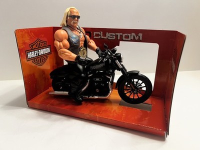 Custom Street Style WWE Superstars Hulk Hogan w/ Winged Eagle & Custom Harley