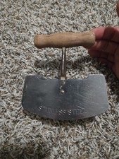 Vintage Food Chopper - Wood Handle - Double Blade Stainless Steel