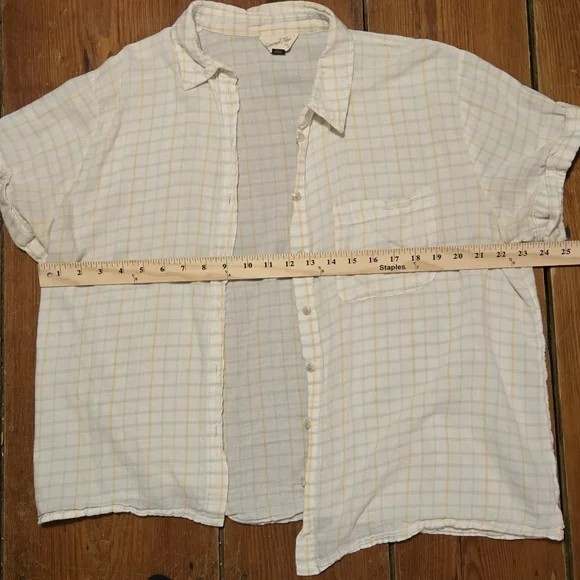 Universal Thread Women’s Windowpane Grid Butter Y… - image 5