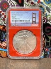 2017(S) S$1 Silver American Eagle Graded by NGC MS69 San Francisco Red Slab
