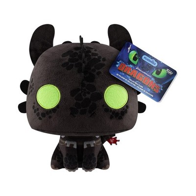 Funko POP! Plüsch: Drachenzähmen leicht gemacht - Ohnezahn - 7 cm, Mehrfarbig 