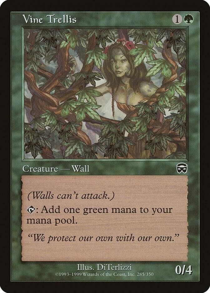 Vine Trellis 285 Common Mercadian Masques Magic: The Gathering Lightly Played