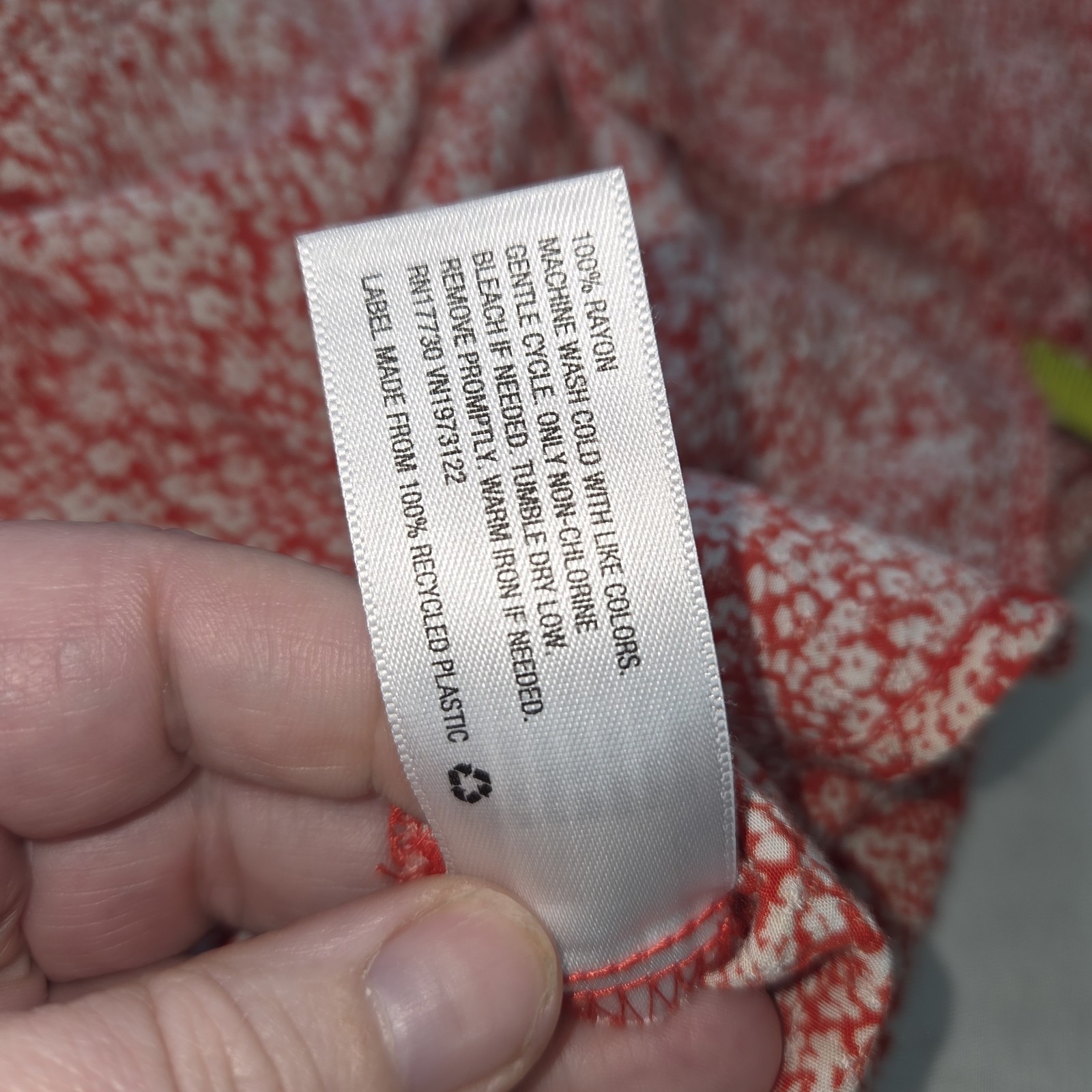 Universal Thread Ladies Red Button Up Blouse With… - image 10