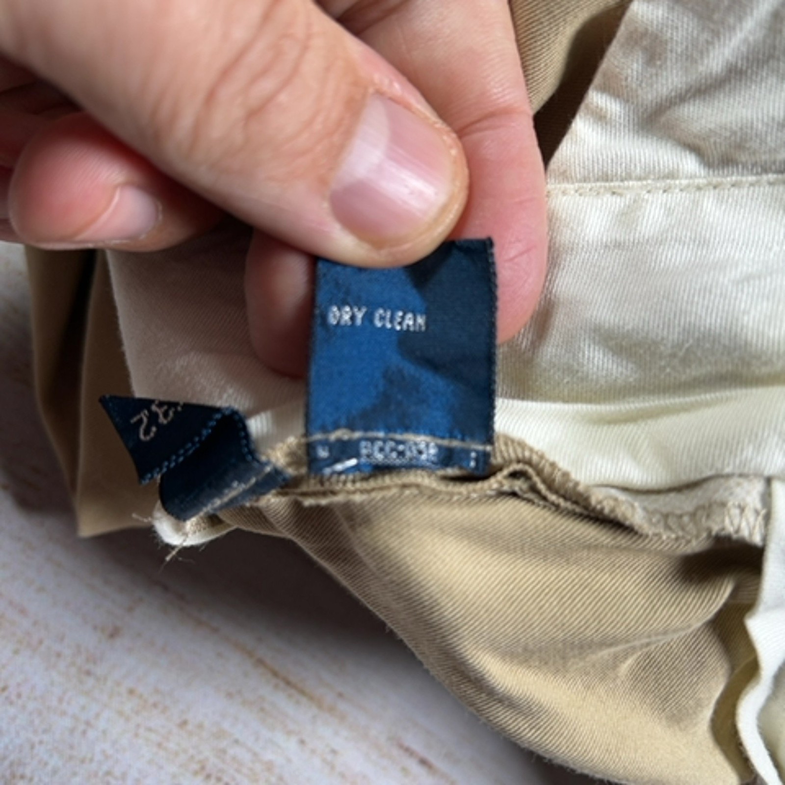 Polo Ralph Lauren Chinos Men's Size 38W 32L Beige Silk Cotton Blend Trousers thumbnail 7