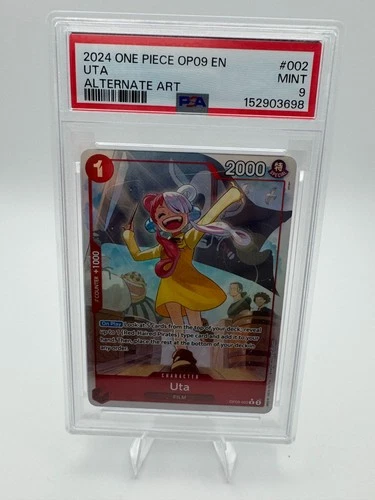 2024 One Piece OP09 ENGLISH #002 UTA Alternate Art PSA 9 VERY LOW POP