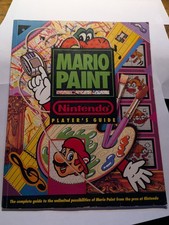 Mario Paint Super Nintendo SNES Official Strategy Guide - great condition 