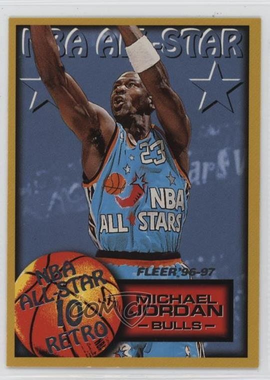 1996-97 Fleer NBA All-Star Retro Michael Jordan #282 HOF