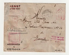 NETHERLANDS INDIES, JAPANESE OCCUPATION POSTAL COVER DATED 2604